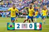 VIDEO Brazil 2-0 Mexico: Selecao thẳng tiến