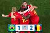 VIDEO Brazil 1-2 Bỉ: Nội chiến người Âu
