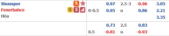 Soi kèo bóng đá Sivasspor vs Fenerbahce