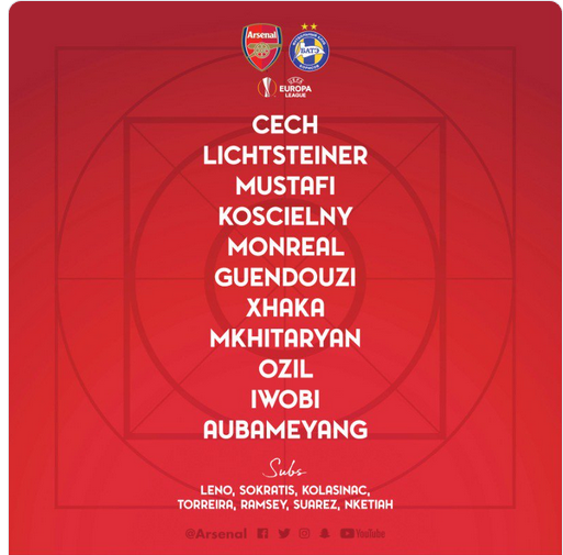 CHỐT KÈO TRỰC TIẾP trận Arsenal vs BATE Borisov (0h55)