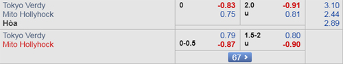 Nhận định Tokyo Verdy vs Mito Hollyhock, 17h00 ngày 03/4