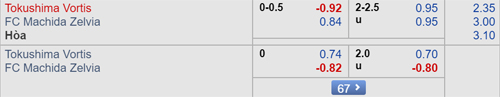 Nhận định Tokushima vs Machida Zelvia, 16h00 ngày 08/6