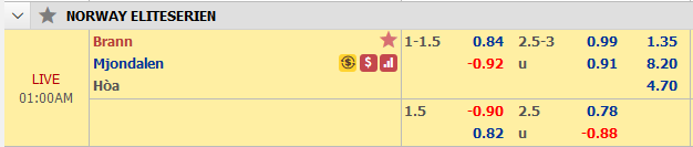Brann-vs-Mjondalen