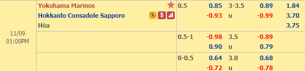 Nhận định bóng đá Yokohama Marinos vs Consadole Sapporo, 12h00 ngày 9/11: VĐQG Nhật Bản