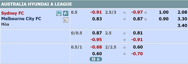 Nhận định Sydney FC vs Melbourne City, 14h30 ngày 29/12