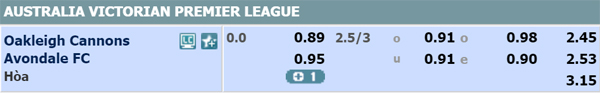 Nhận định Oakleigh Cannons vs Avondale, 15h45 ngày 13/02