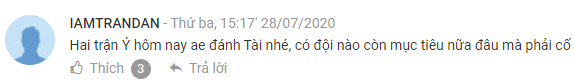 AEGOALer chốt kèo hôm nay, 28/7: IAMTRANDAN chốt Xỉu 2 trận Ý