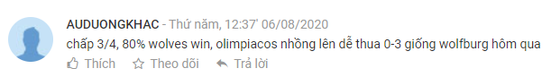AEGOALer chốt kèo hôm nay, 6/8: AUDUONGKHAC chốt Wolves, THETHOI nằm Basel