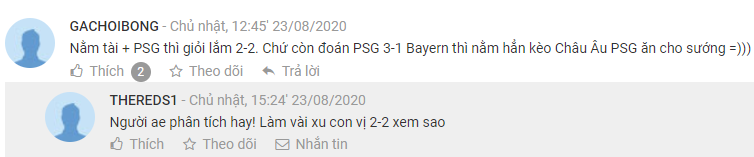 AEGOALer chốt kèo hôm nay, 23/8: GACHOIBONG nằm vị 2-2 trận PSG vs Bayern