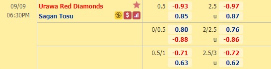 Nhận định soi kèo Urawa Reds vs Sagan Tosu, 17h30 ngày 9/9: VĐQG Nhật Bản