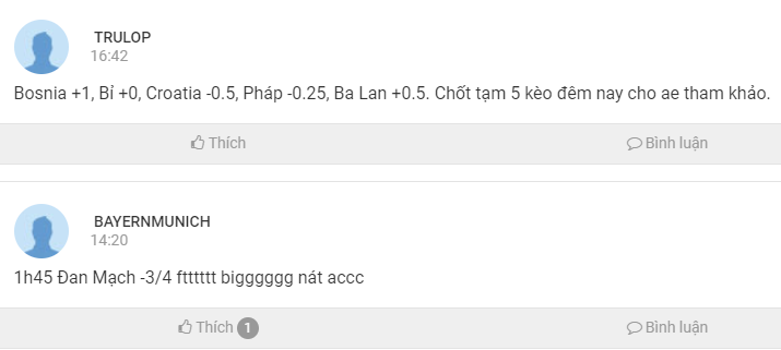 AEGOALer chốt kèo hôm nay, 11/10: TRULOP chốt Bỉ, Pháp, BAYERNMUNICH theo Đan Mạch