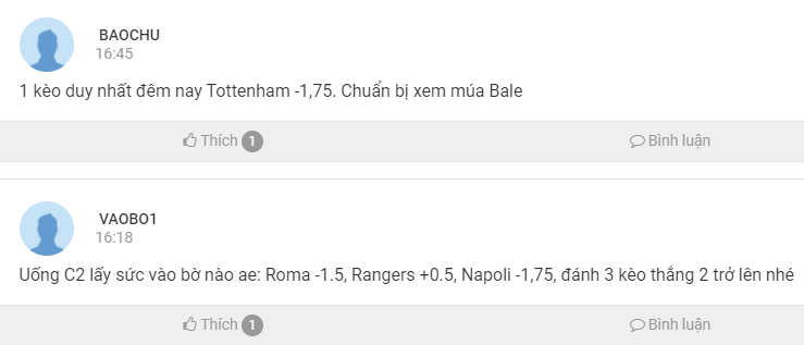 AEGOALer chốt kèo hôm nay, 5/11: BAOCHU theo Tottenham, VAOBO1 chốt AS Roma