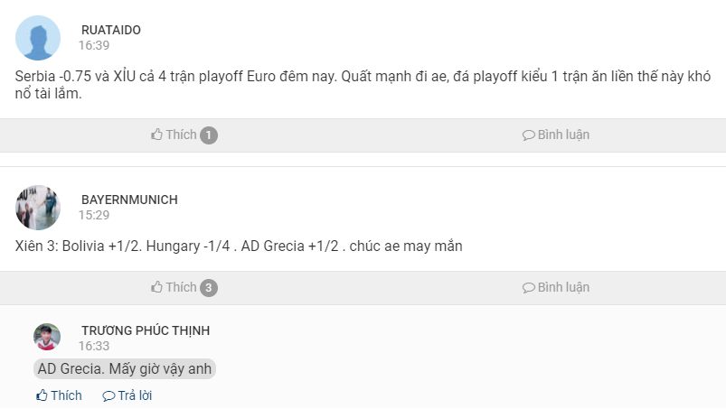 AEGOALer chốt kèo hôm nay, 12/11: RUATAIDO chốt 4 kèo Xỉu, BAYERNMUNICH chơi xiên 3
