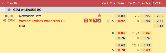 Nhận định bóng đá Newcastle Jets vs Western Sydney, 15h05 ngày 8/1: VĐQG Australia