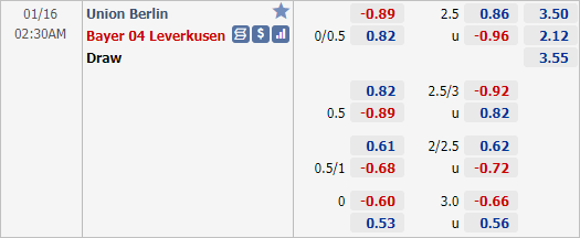 Nhận định bóng đá Union Berlin vs Leverkusen, 02h30 ngày 16/1: VĐQG Đức