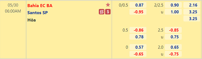 Nhận định bóng đá Bahia vs Santos, 06h00 ngày 30/5: VĐQG Brazil