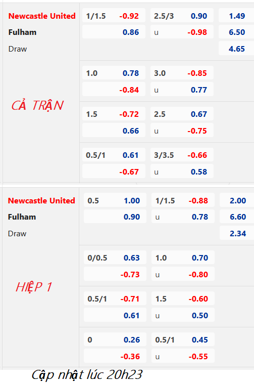 CHỐT KÈO trực tiếp trận Newcastle vs Fulham, 21h00 ngày 15/01: Ngoại hạng Anh