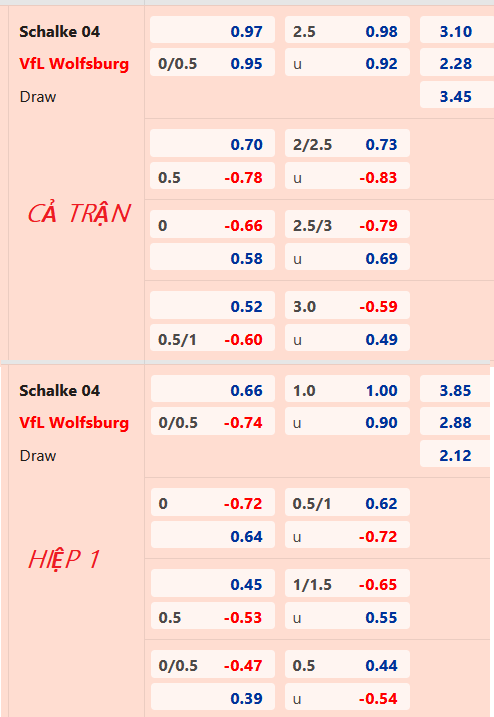 CHỐT KÈO trực tiếp trận Schalke vs Wolfsburg, 02h30 ngày 11/02: VĐQG Đức