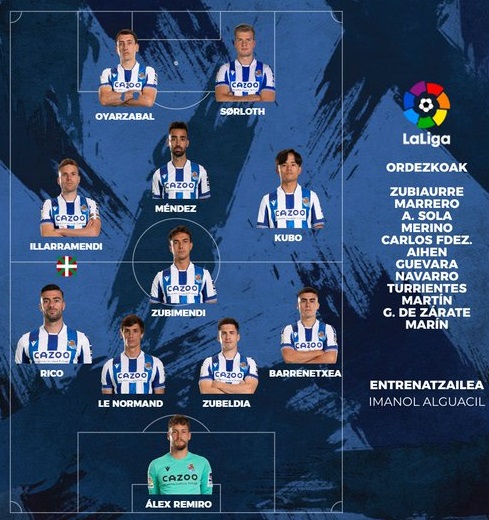 ĐỘI HÌNH RA SÂN trận Sociedad vs Celta Vigo, 20h00 ngày 18/2: VĐQG Tây Ban Nha
