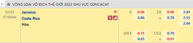 Nhận định bóng đá Jamaica vs Costa Rica, 7h00 ngày 3/2: Vòng loại World Cup 2022