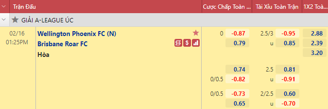 Nhận định bóng đá Wellington Phoenix vs Brisbane Roar, 13h25 ngày 16/2: VĐQG Úc