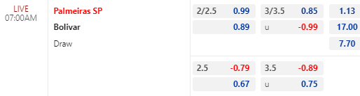 Nhận định bóng đá Palmeiras vs Bolivar, 07h00 ngày 30/06: Copa Libertadores