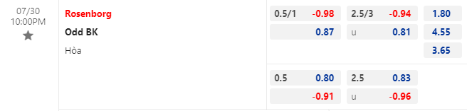 Nhận định bóng đá Rosenborg vs Odd BK, 22h00 ngày 30/7: VĐQG Na Uy