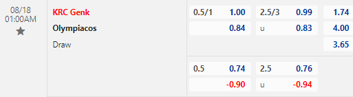 Nhận định bóng đá KRC Genk vs Olympiacos, 01h00 ngày 18/08: Europa League