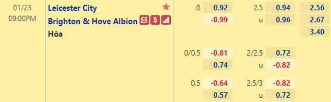 Nhận định bóng đá Leicester vs Brighton, 21h00 ngày 23/1: Ngoại hạng Anh