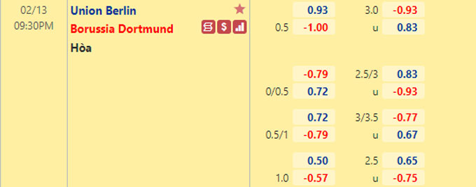 Nhận định bóng đá Union Berlin vs Dortmund, 21h30 ngày 13/2: VĐQG Đức